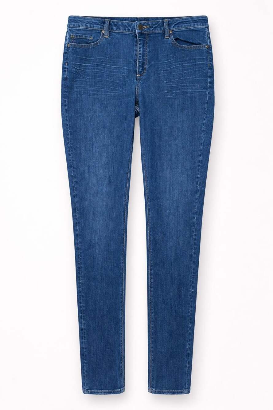 Skinny Jeans Medium Wash Blue Denim - Women's Size 16 Tall